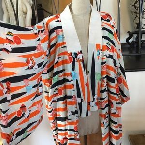 Adorable Vintage Japanese Kimono L